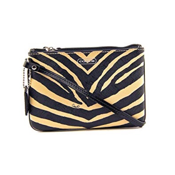 Coach Handbags - Coach Zebra Print Clutch Wallet NWOT